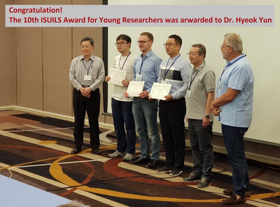 The 10th ISUILS Award for Young Researchers (Dr. Yun) 이미지