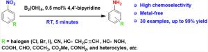 Metal-Free, Rapid, and Highly Chemoselective Reduction of Aromatic Nitro Compounds at Room Temperature