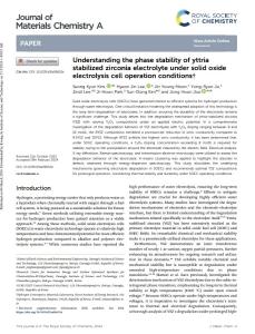 Understanding phase stability of yttria stabilized zirconia electrolyte under solid oxide electrolysis cell operation condition