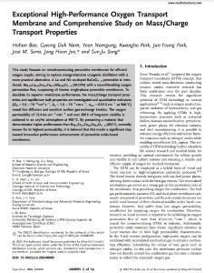 Exceptional High-Performance Oxygen Transport Membrane and Comprehensive Study on Mass/Charge Transport Properties