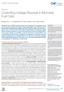 152. Controlling voltage reversal in microbial fuel cells