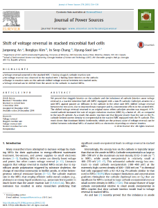 113. Shift of voltage reversal in stacked microbial fuel cells