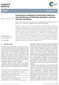 102. Erratum: Fluorescence imaging for biofoulants detection and monitoring of biofouled strength in reverse osmosis membrane